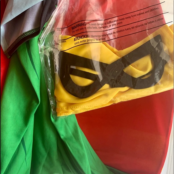 Teen Titans Go Robin Boyd Halloween Costume 10-12 - Picture 3 of 6